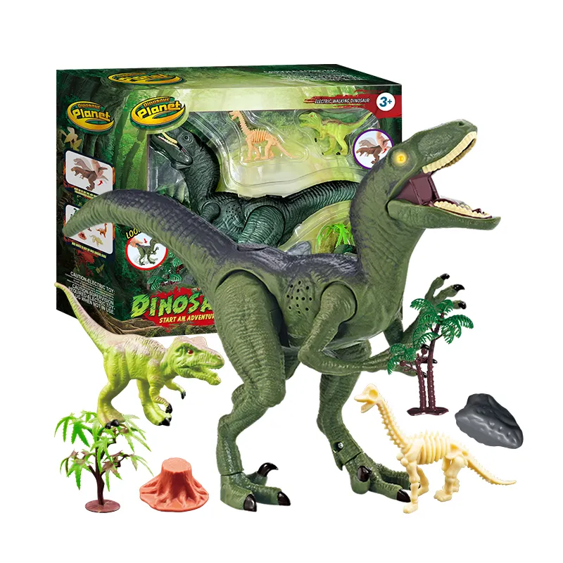 Simulazione all'ingrosso realistico dinosauro Combo Set a batteria suoni e luci funzioni giocattoli per adolescenti