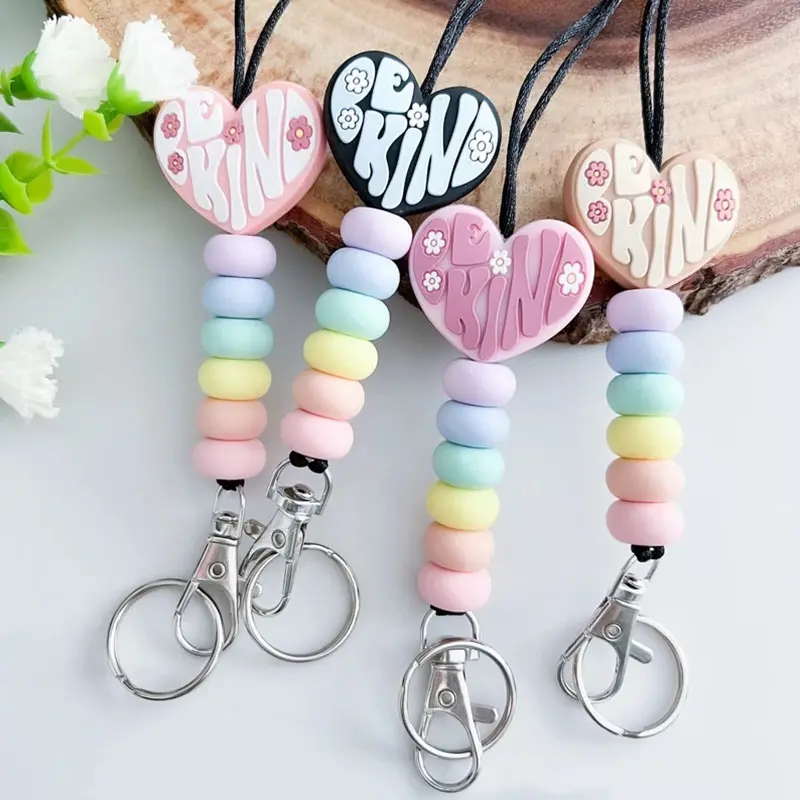 Boho được loại dây buộc cho giáo viên y tá Quà Tặng Valentines ngày dây móc khóa chủ