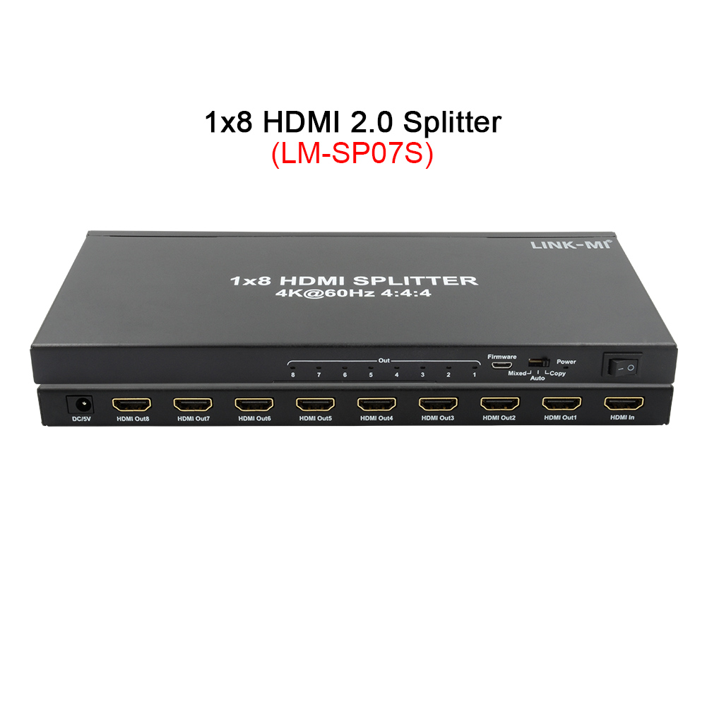 1x8 HDMI 2.0 Splitter (LM-SP07S)
