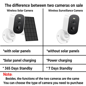 Smart Home Battery Rechargeable Outdoor <strong>Wireless</strong> Solar <strong>Security</strong> Camera <strong>System</strong> Low Powered CMOS Sensor Two-Way Audio WiFi Network - Product Image 4
