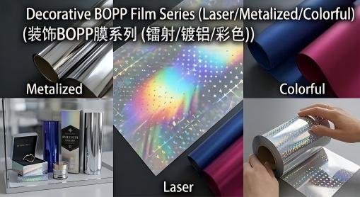 Decorative BOPP Film Series (Laser/Metalized/Colorful)