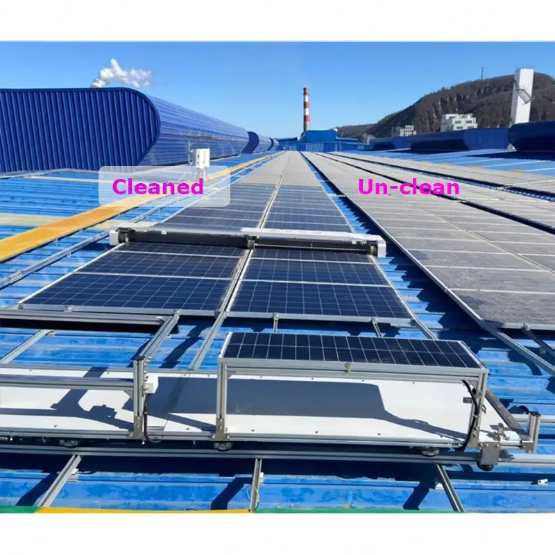 Westbay Intersolar güneş Robot paneli kuru/su yıkama ekipmanları fotovoltaik temizleme makinesi cihaz güneş PV paneli temizleyici