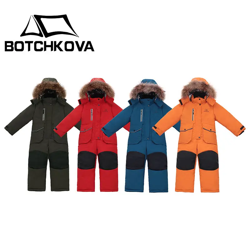 BOTCHKOVA kayak tulum toptan çocuk ceket ve pantolon moda çocuklar spor setleri erkek kız kayak genel setleri