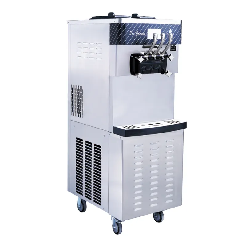 Máquina de helados, máquina automática para hacer helados de yogur, máquina comercial de helados de servicio suave para camiones de comida de negocios