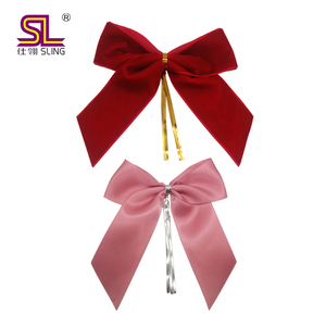 Adjustable Pre-Tie Ribbon <strong>Bow</strong> <strong>Elastic</strong> <strong>Loop</strong> 196 Solid Color with <strong>Custom</strong> Logo Printing Letter Pattern - Product Image 6