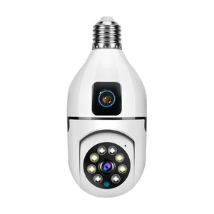 Cámara DE SEGURIDAD CCTV de montaje en techo dual de 2MP + 2MP con conectividad inalámbrica Sensor CMOS Tarjeta de memoria Opción de almacenamiento de datos - Product Image 1