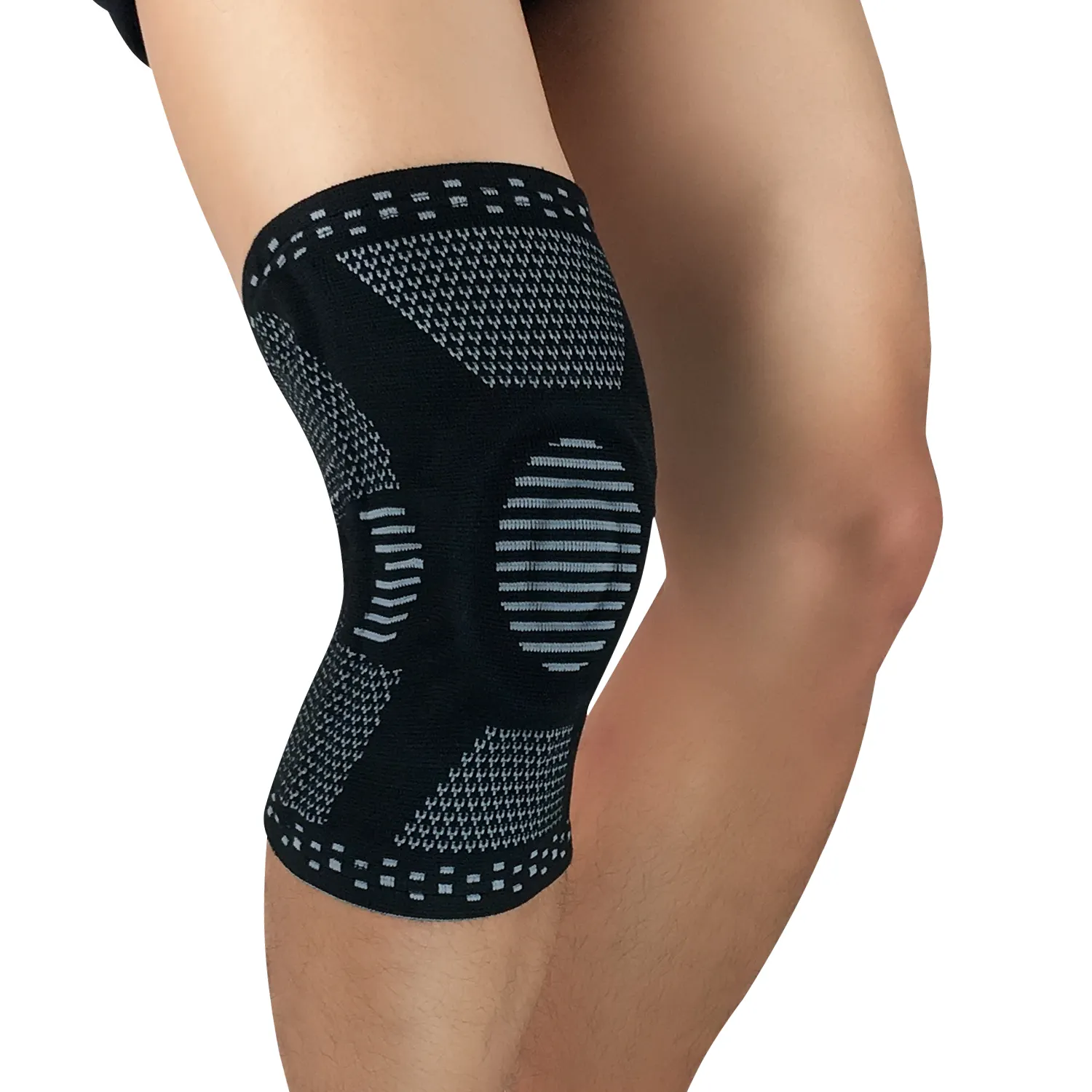 Protetor de silicone para joelho, protetor de silicone gel para as articulações, basquete, esportes, mangas de compressão, alívio da dor, joelheira de apoio