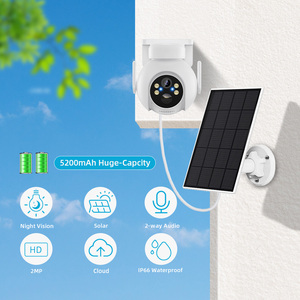 4MP 4g Sim Card Icsee Full Color Outdoor Solar HD Two-Way Audio Dome <strong>Camera</strong> Night Vision SD/<strong>Memory</strong> Card Data Storage CMOS <strong>Sensor</strong> - Product Image 2