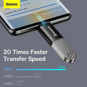 Baseus Type-C到USB-A 3.1系列10Gbps迷你OTG适配器 - Product Image 5