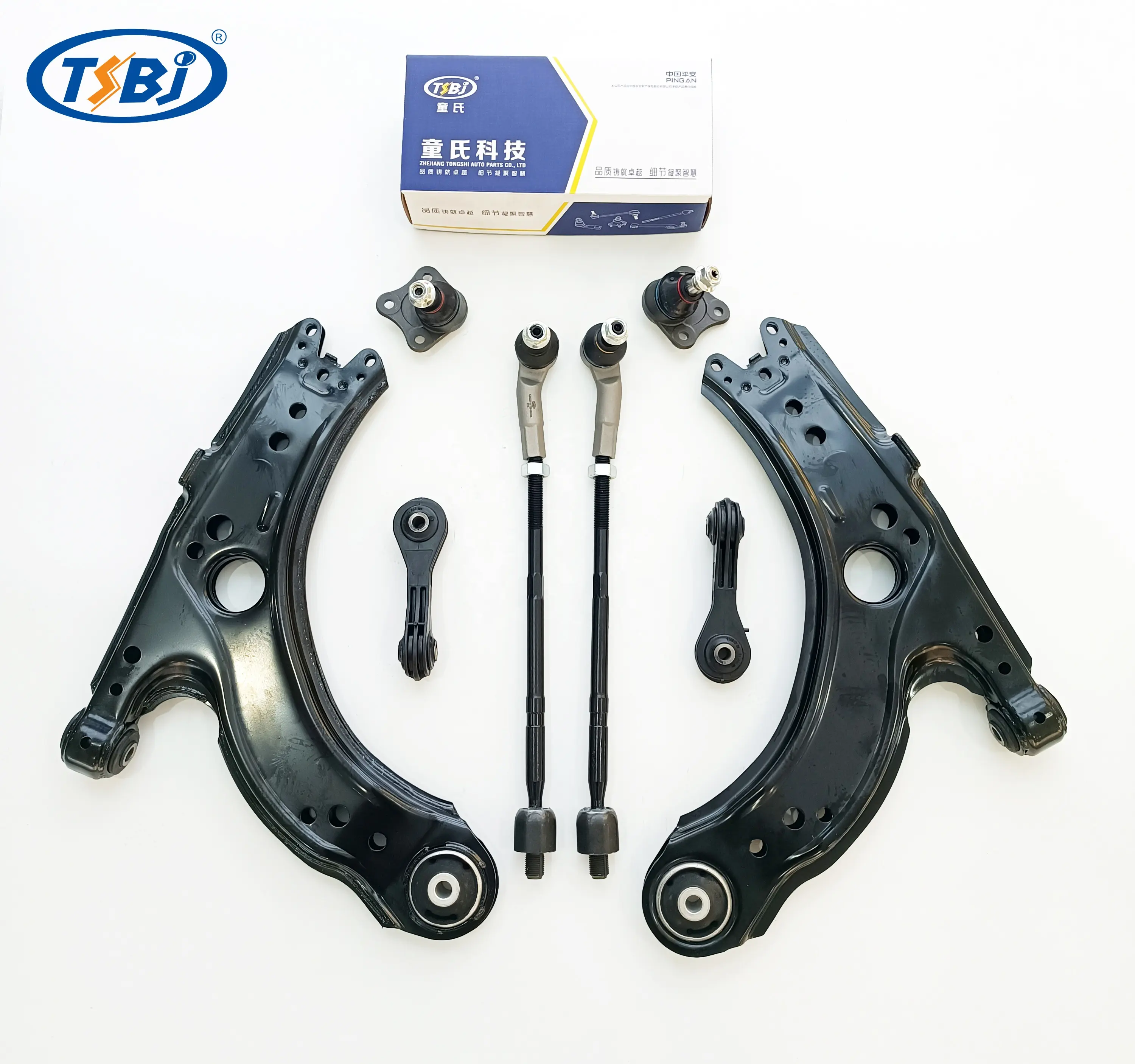 High quality factory auto parts kit like tie rod end ball joint control arm kit for VW LAVIDA OE 1J0407151 1J0422812B