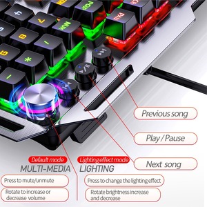 New Upgrade Multi-<strong>function</strong> Knob Version Professional K100 Gaming Mechanical <strong>Keyboard</strong> <strong>Computer</strong> Multimedia <strong>Keys</strong> <strong>Keyboard</strong> - Product Image 3