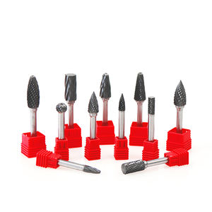 Set Mata Bor Potong Ganda Tungsten Carbide Rotary Burr dengan Mata Bor Pemoles Ukir Logam dengan Tangkai 3Mm untuk Mata Gerinda Mati - Product Image 4