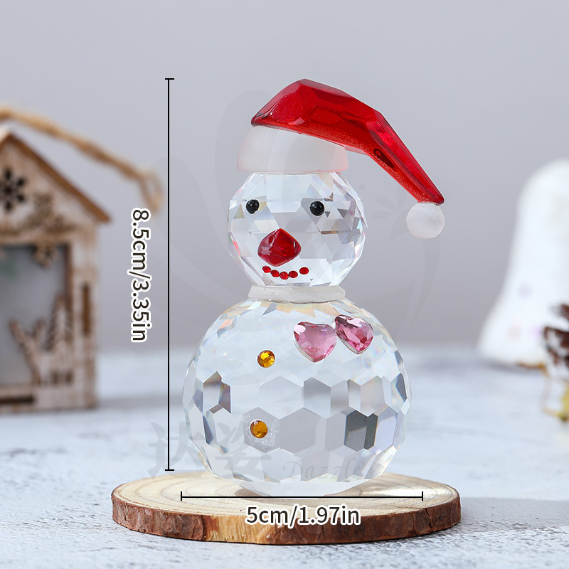 Bonhomme de neige double coeur rose