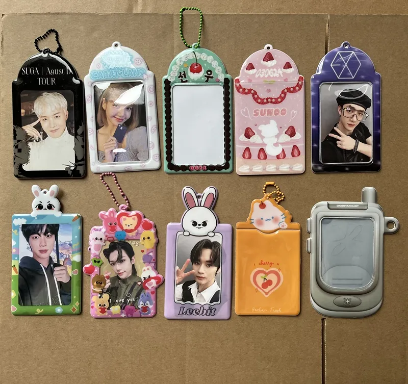 Portacarte design personalizzato carino corea moda porta Pc custodia per carte in Pvc custodia per foto kpop photoward Stars photo collect Card holders