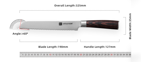 Cuchillo para pan de 8 pulgadas