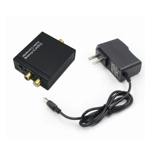 Adaptador convertidor de audio coaxial óptico digital a analógico RCA L/R de 3,5mm
