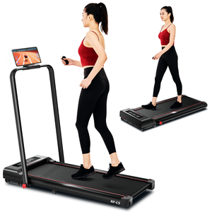 YPOOミニトレッドミルホーム折りたたみ式ウォーキングパッドランニングマシンとYPOOFITAPPスペースを節約折りたたみ式ウォーキングパッド - Product Image 1