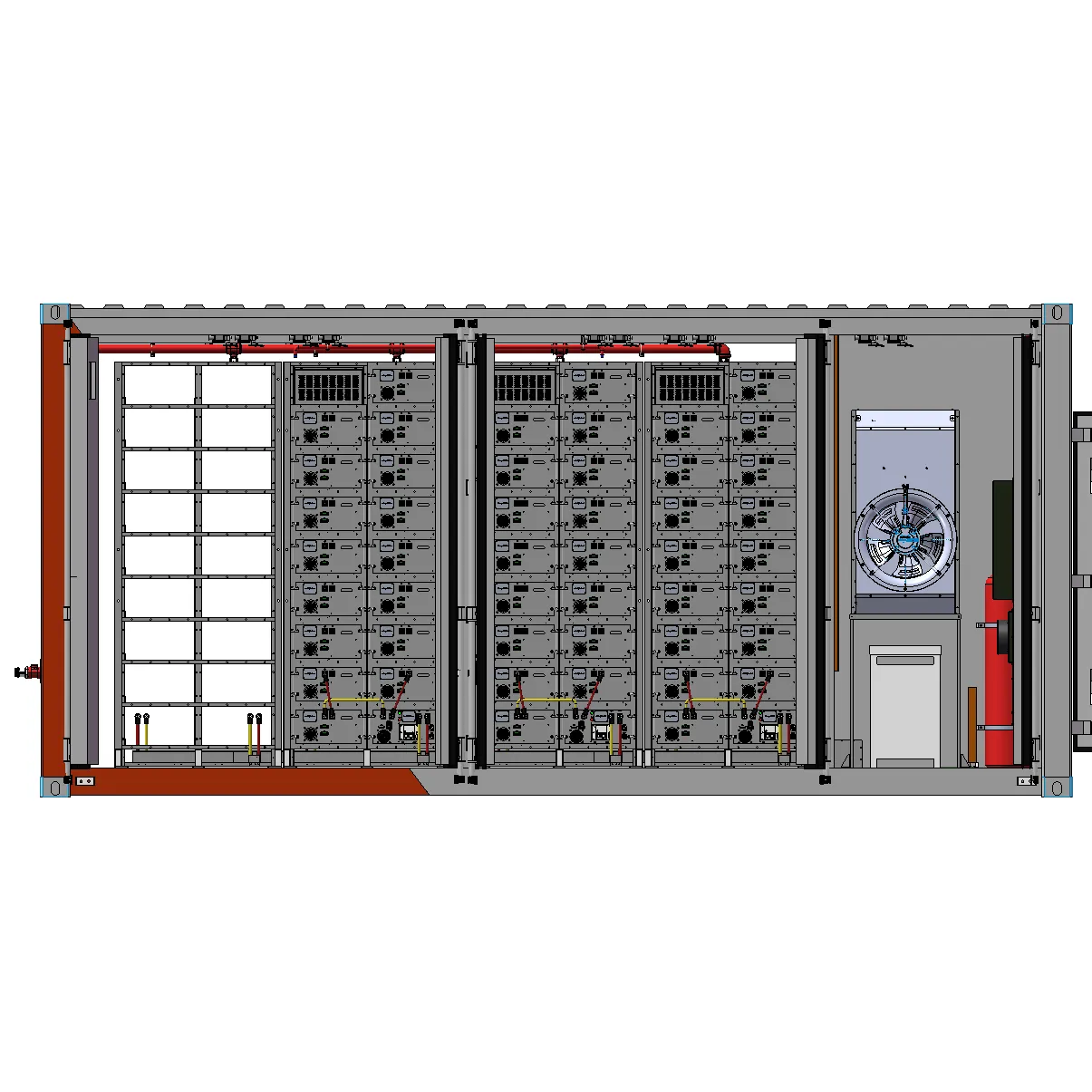 그리드 500kw 리튬 lifepo4 배터리 팩 오프 그리드 인버터 태양 전지 패널 에너지 저장 컨테이너