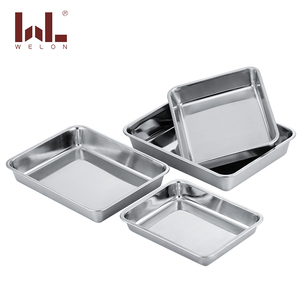 Đa-Kích Thước Thép Không Gỉ 201 Món Tráng Miệng Khay Hình Chữ Nhật Tự Chọn Phục Vụ Khay Cho Nhà Bếp Sử Dụng Cho Bánh Phục Vụ - Product Image 3