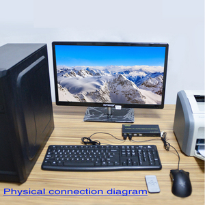 FJGEAR 4K KVM切换器，带遥控器和4 USB端口共享键盘鼠标监视器打印机HDMI KVM开关，用于2 3 4 PC - Product Image 3
