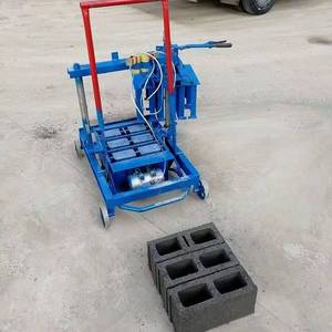 Blocos de tijolos de concreto para fabricação, fabricante manual de tijolos de cimento móvel