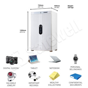 Safewell bs4003e lớn cao quý 3D Nhận dạng khuôn mặt thương mại trộm đánh giá đồ trang sức két hộp với báo động - Product Image 2