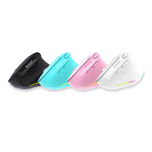 2.4G Mouse ricaricabile ergonomico ottico Wireless RGB 1600DPI 6 pulsanti USB ricevitore Mouse destro per uso ufficio del Computer - Product Image 4