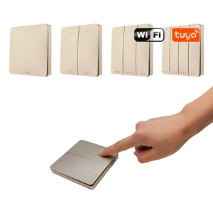 15a Light Smart Wifi Us Tuya <strong>Au</strong> Touch With 3 Wires 433 Rf <strong>Remote</strong> Control Esp8266 Module Metal Dimmer Suich 4ch Wall Switch - Product Image 1