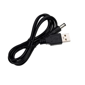 พอร์ต2.0 USB สีดำ1ม. ไปยัง5.5*2.1มม. สายเชื่อมต่อสายไฟทรงกระบอก5V DC สายข้อมูล - Product Image 6
