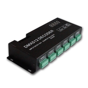 Factory Direct 24 Channel RGBW Decoder <strong>PWM</strong> Type <strong>LED</strong> &amp; <strong>DMX</strong> <strong>Controller</strong> with 4 Output Channels 12V RGBW Lighting Solution
