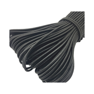 2 mm mạnh mẽ màu đen đàn hồi Bungee dây Xương Cá Phong Cách Jacquard căng Spandex/Nylon vải cho hàng may mặc cuộn màu rắn - Product Image 4