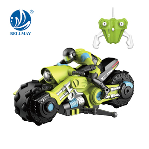 Bemay oyuncak 2.4GHz 1:10 uzaktan kumanda sürüklenen motosiklet, çocuklar için LED ışıkları ile Mecanum tekerlek motosiklet - Product Image 2