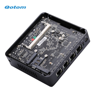 Qotom 4 LAN Mini PC Router cortafuegos computadora Oficina CPU J1900 Quad Core 2,0 GHz - Product Image 4