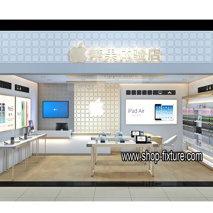 Hoogwaardige Telefoon Retail Store Display Showcase Glas Showcase Ontwerp