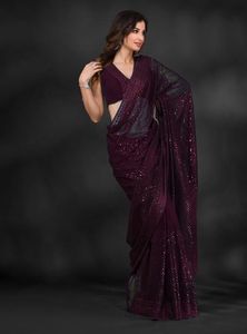 Direct Factory Supply Celebrity Style Designer Sequence Saree <strong>Bollywood</strong> Saree Available at Affordable Price
