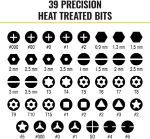 Công nghiệp cấp thép chính xác Screwdriver Set trường hợp đa chức năng công cụ sửa chữa Kit bao gồm 39 bits Apple - Product Image 3