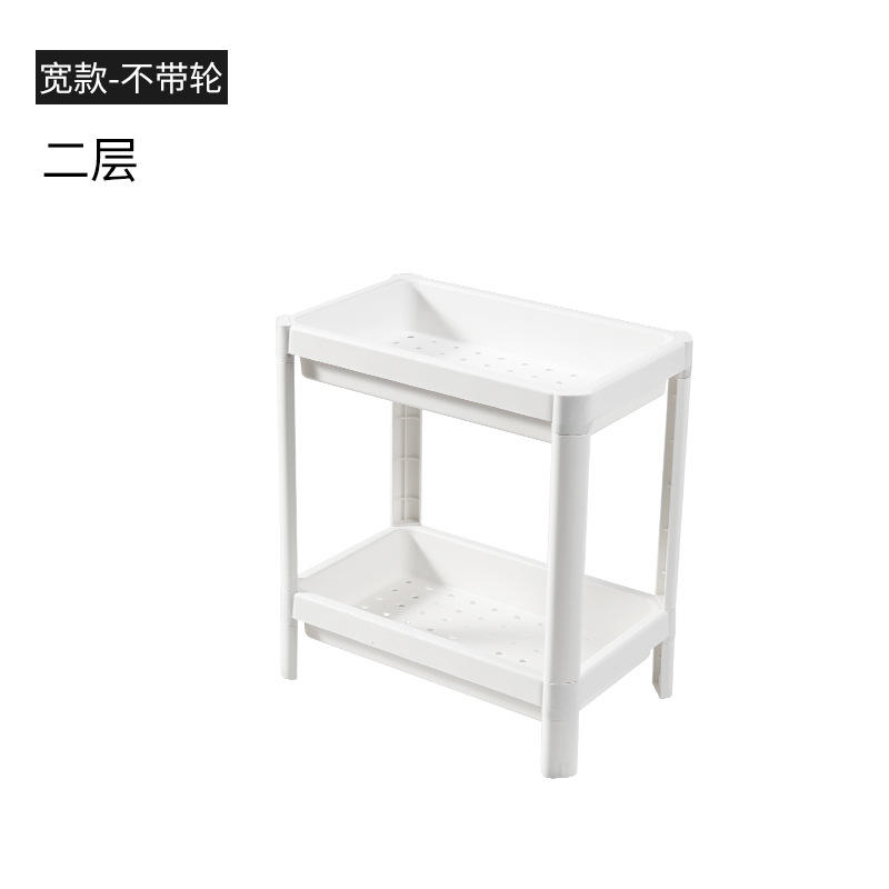 Ancho, doble capa, blanco, sin ruedas.