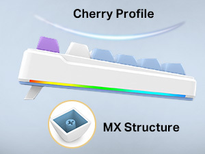 99 tuşları mekanik oyun klavyesi kablolu 2.4G kablosuz BT conta sıcak değiştirilebilir RGB arka işık 3-mode mekanik oyun klavyesi - Product Image 5