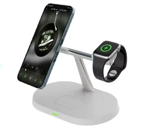 15W 3-in-1 manyetik hızlı kablosuz iPhone şarj cihazı 16 15 14 Pro Max Apple akıllı saat serisi 6 7 8 9 10 adaptörleri ile - Product Image 4