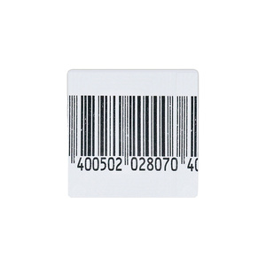 1000 Uds 40*40mm EAS RF 82MHz etiqueta antirrobo con código de barras pegatina de seguridad para cajas prevención de pérdidas