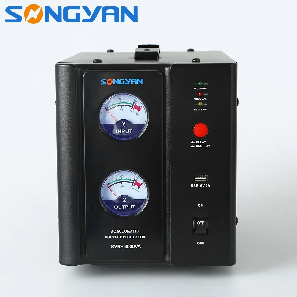 SVR Model kontrol RELAY AC stabilizer tegangan fase tunggal 3000VA