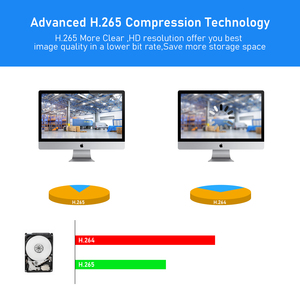 JideTech 4K 8CH H.265 PoE Surveillance CCTV Security <strong>Camera</strong> System with Intelligent Detection, Audio <strong>Input</strong> and <strong>Output</strong> - Product Image 5