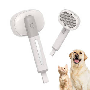 猫と犬のための多機能高度なペットコームUSB充電マッサージコームフロート毛にバクテリアを取り除くおもちゃの櫛 - Product Image 1