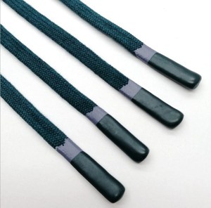 衣服用1 cmポリエステルフラット引き出し紐付きパーカーコードドリップチップ付き