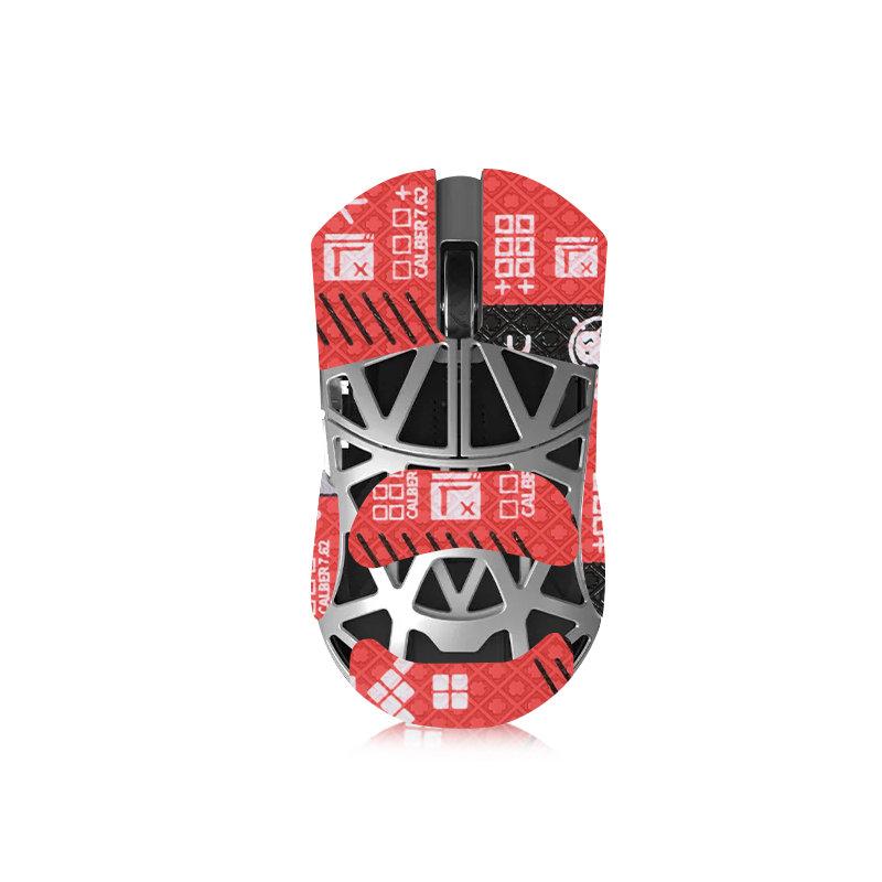 1 autocollant de souris tout compris, rouge