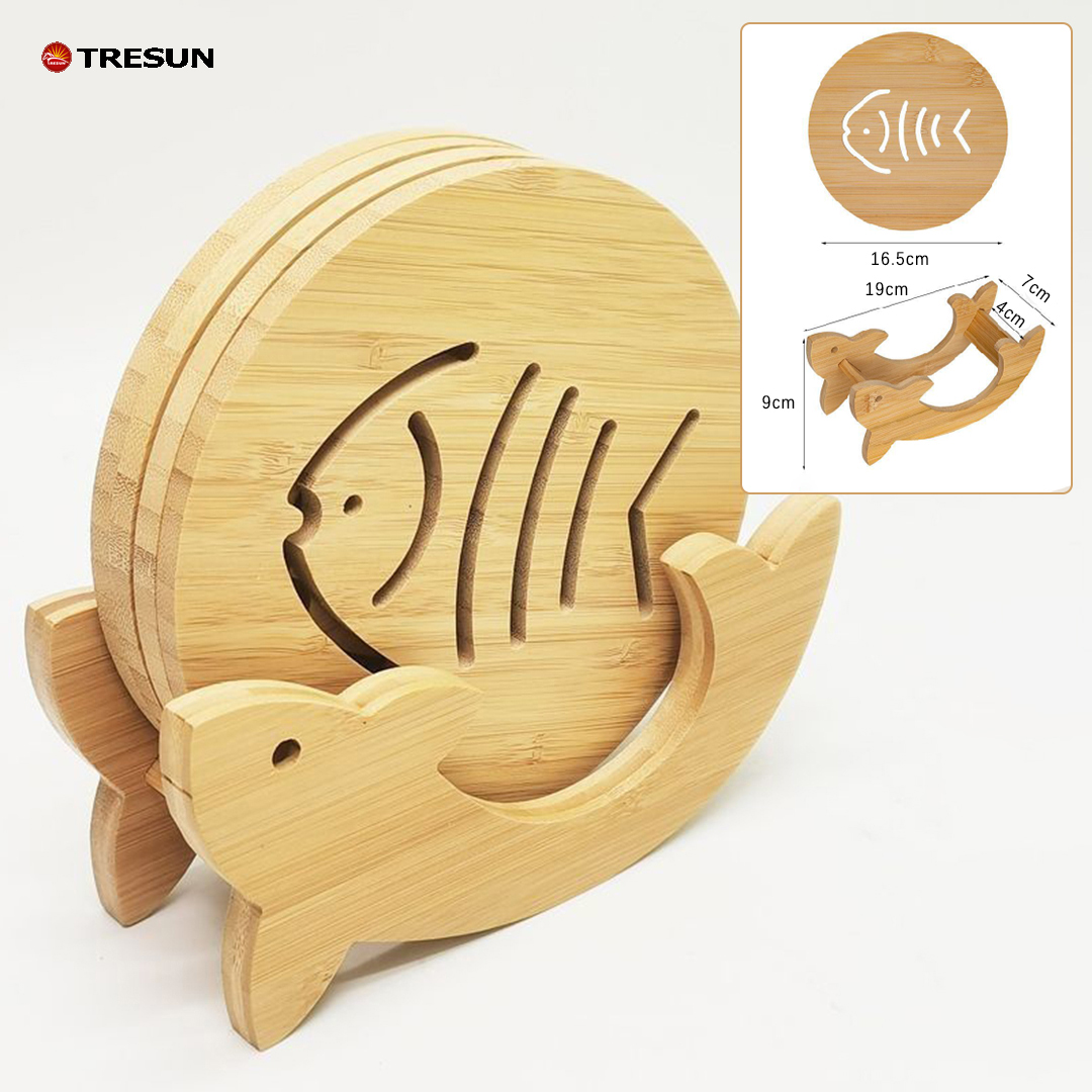 4 sous-verres avec support