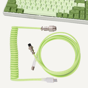 定制各种颜色的C形Usb usb-c圆盘形游戏键盘电缆和机械键盘电缆 - Product Image 3