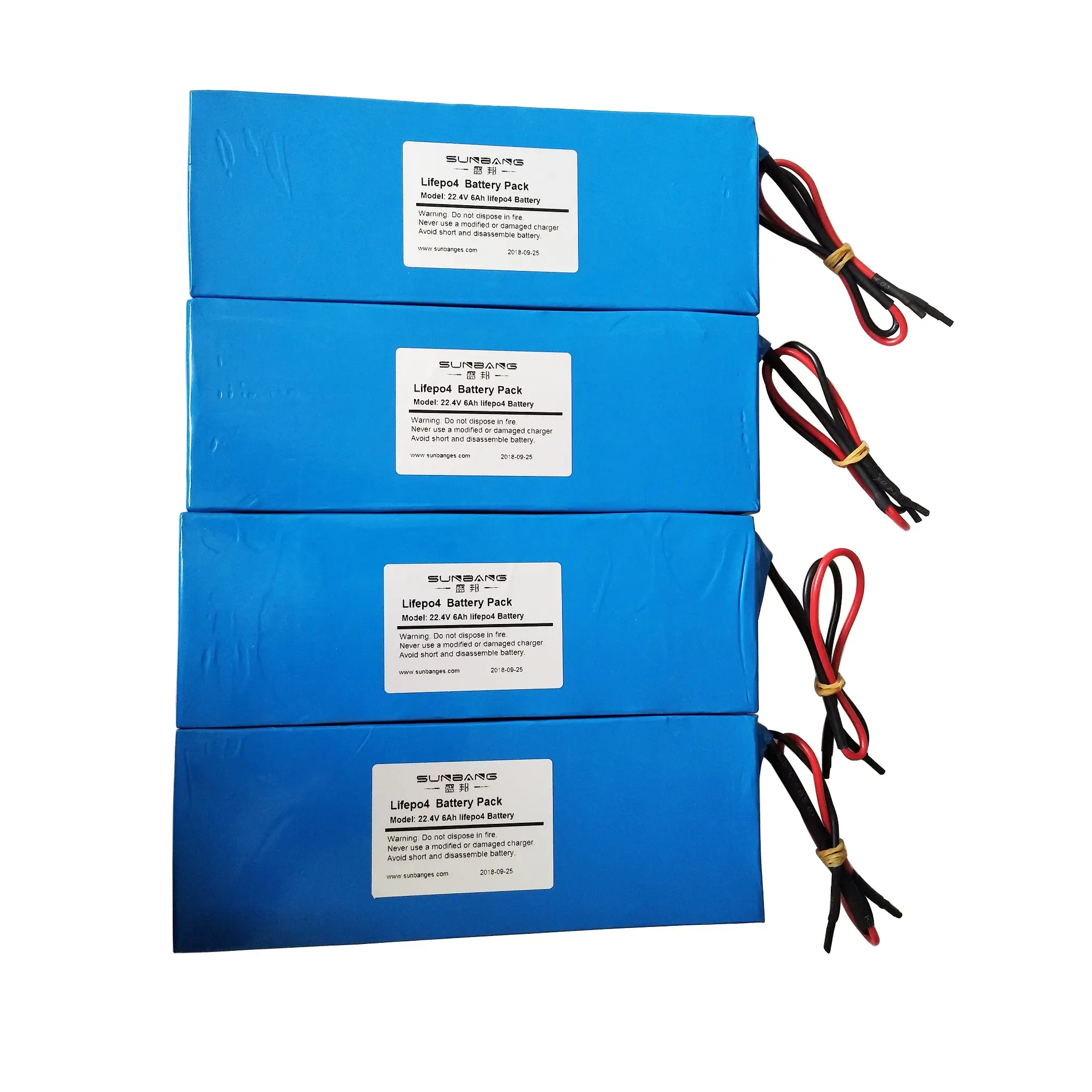 Batterie OEM LiFePO4 12V, 22.4V, 24V, 6ah, 12ah, 20ah, Batteries Lithium-ion rechargeables pour système solaire photovoltaïque