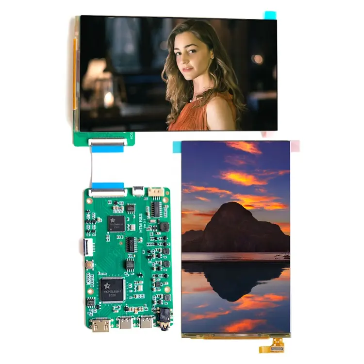 5.5 인치 OLED 스크린 720x1280 MIPI 4 차선 인터페이스 E555HBM2 720*1280 디스플레이 AMOLED 5.5 인치 AMOLED 드라이버 보드