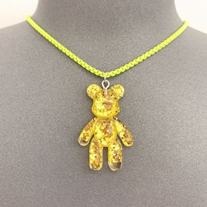 BD-B3355 Beautiful Enamel <strong>Chain</strong> in Multi-color and Colorful Bear Pendant for Party and <strong>Usual</strong> Life
